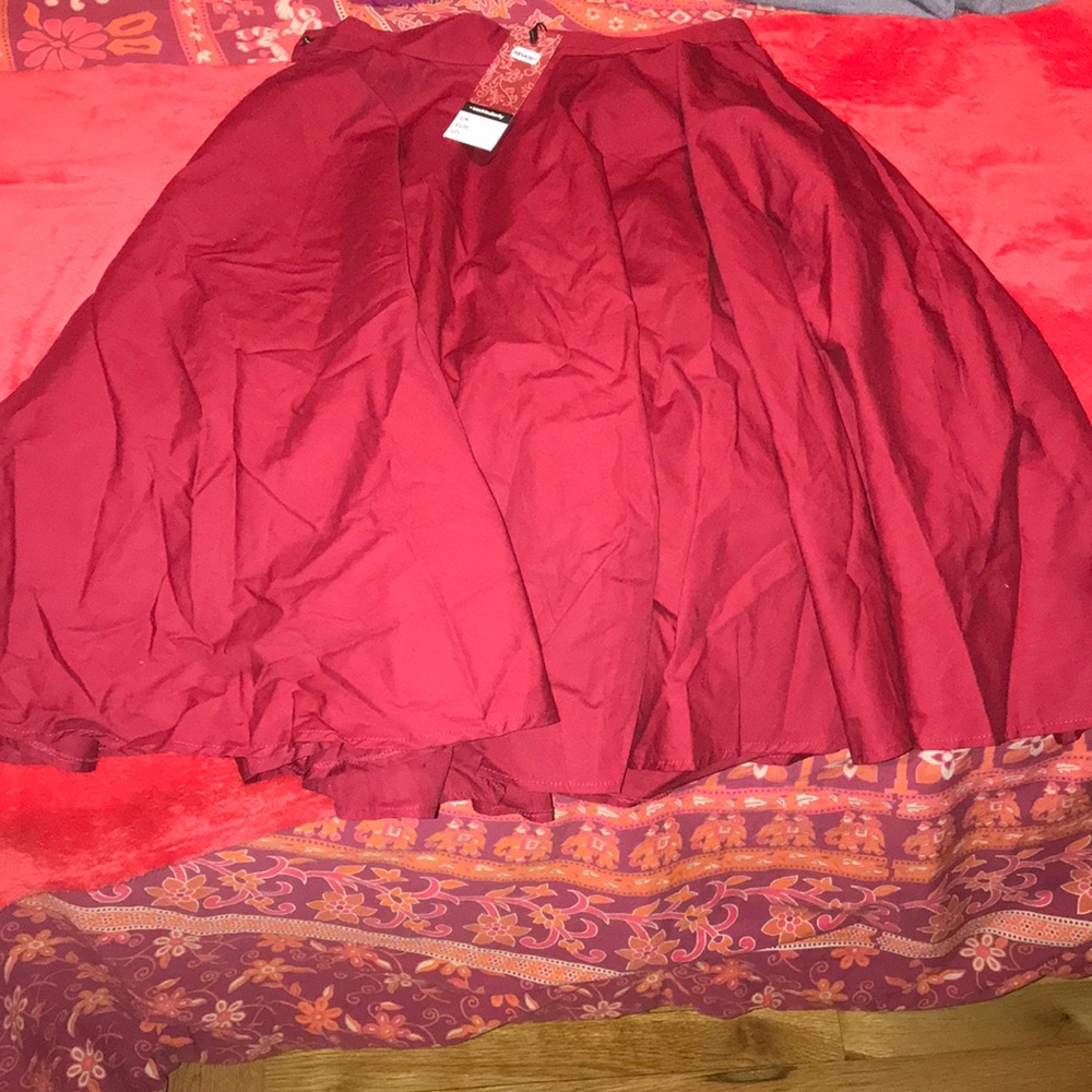 Magenta Skater Skirt. Poodle style!